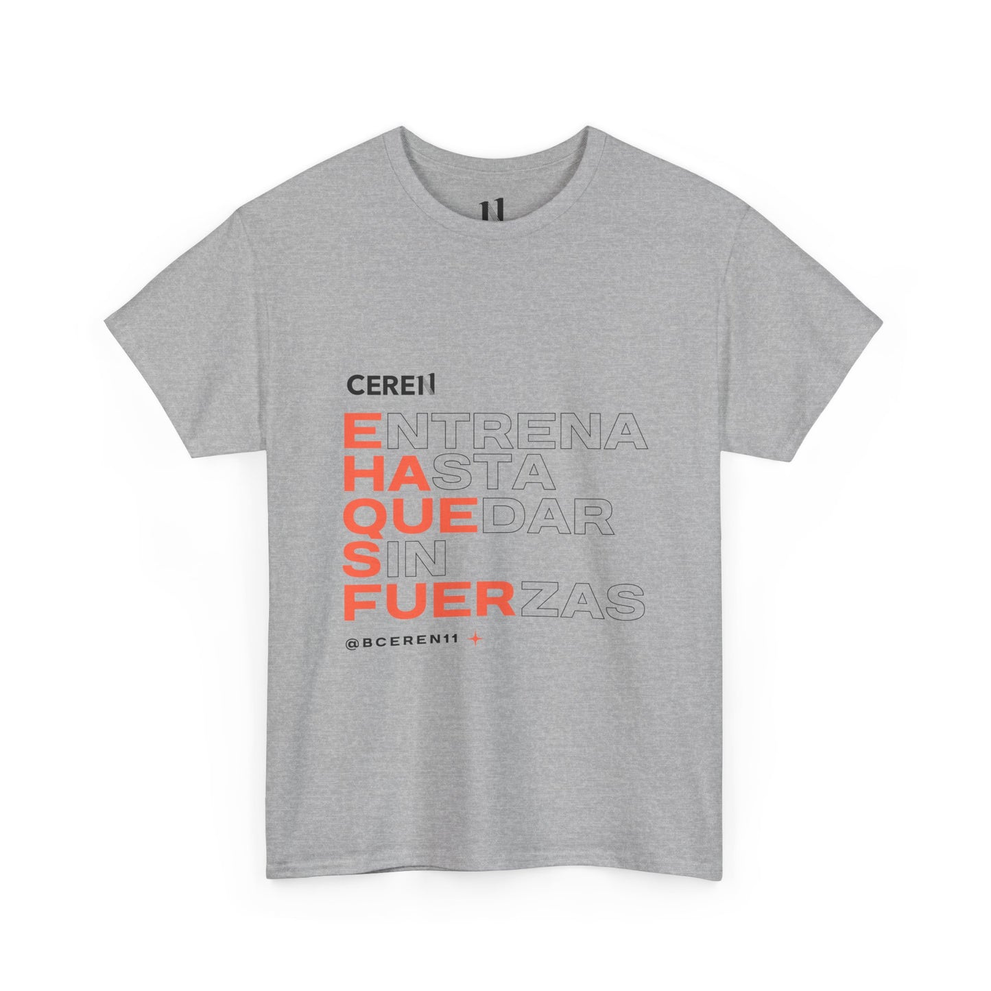 Hasta quedar sin fuerzas - Motivational Unisex Heavy Cotton Tee, Inspirational Quote T-Shirt, Casual Wear, Gift for Friends