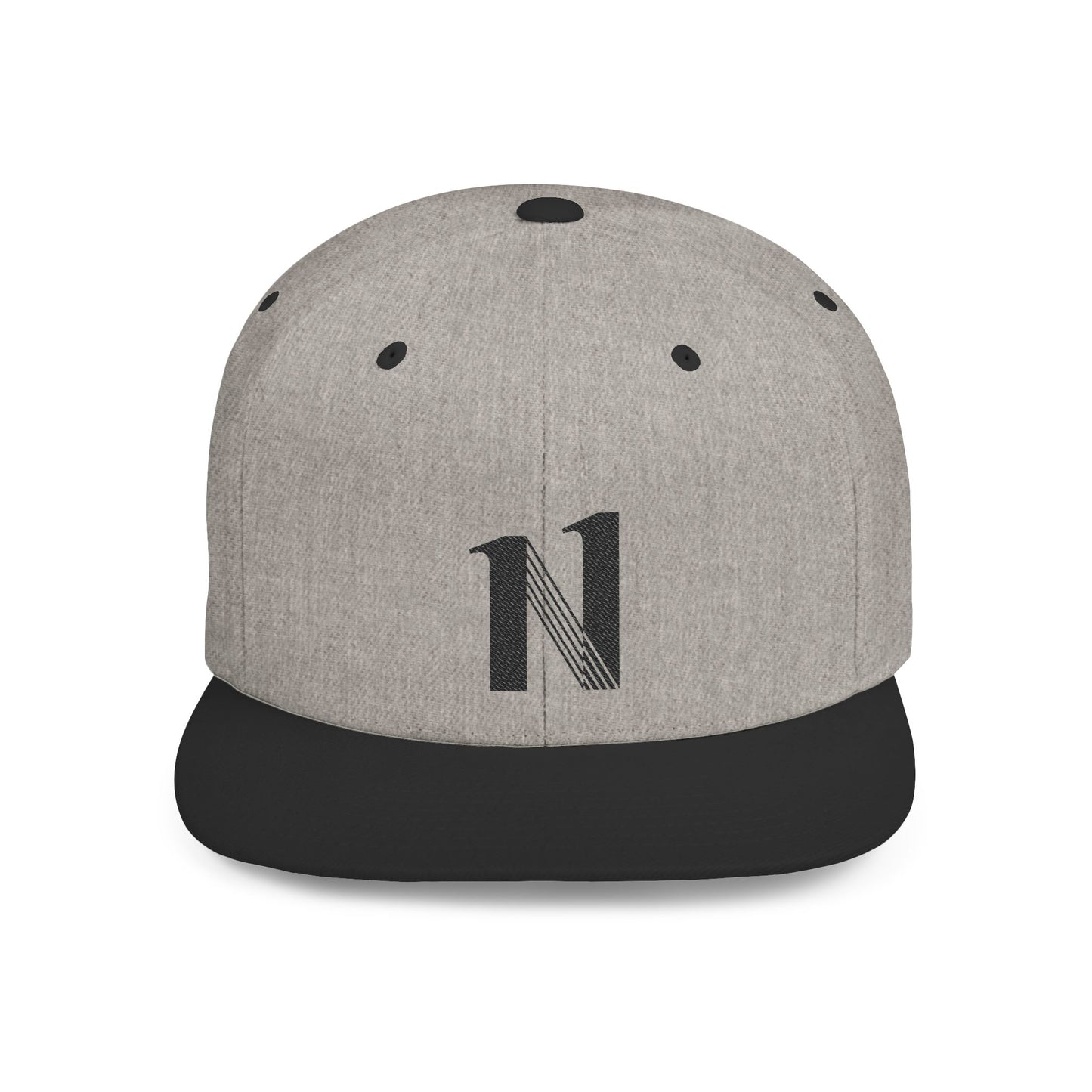 CEREN11 - Gorra bordada plana - Flat Bill Snapback Hat, Stylish White Cap with Letter Design, Gifts, Fashion Lovers