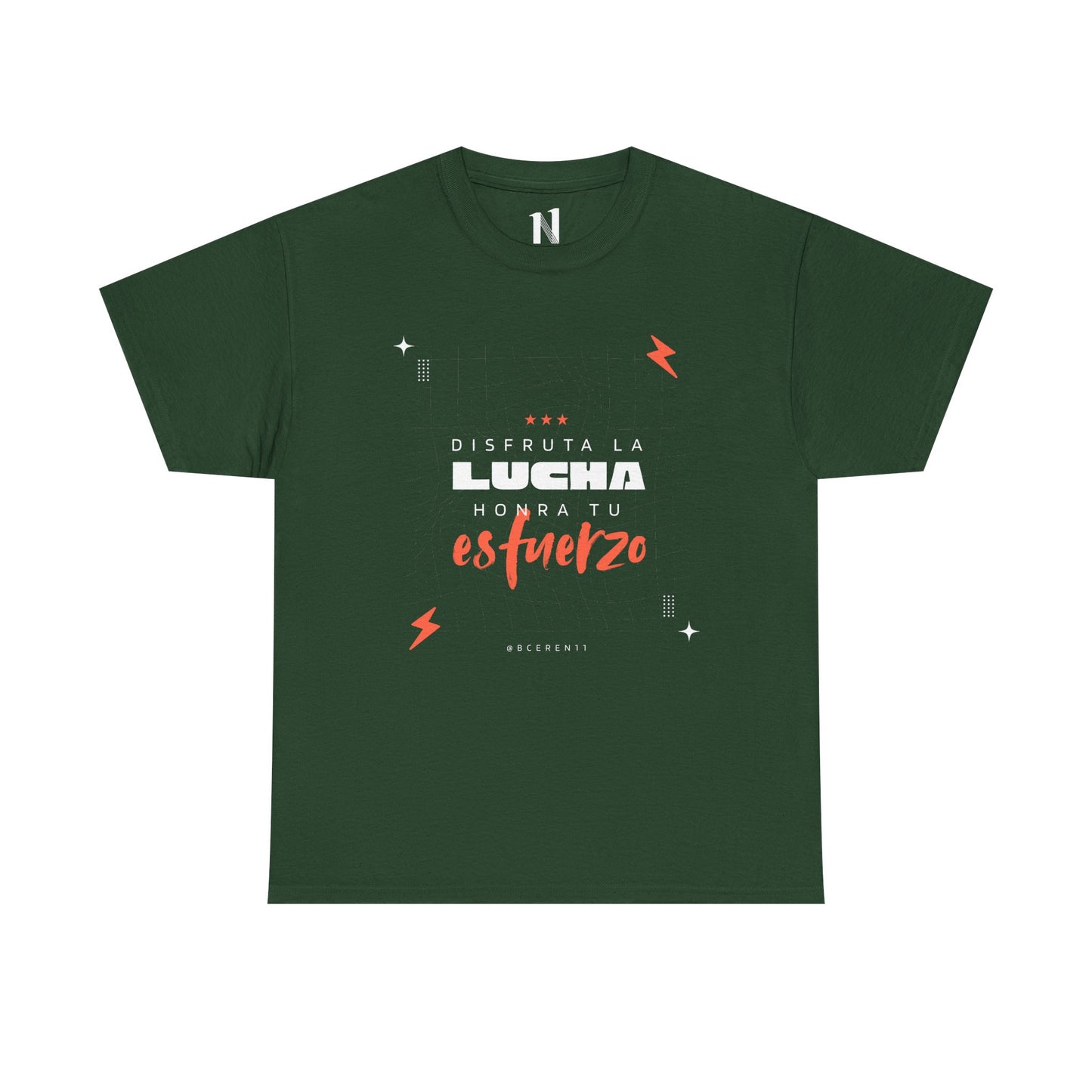 Disfruta la lucha, honra tu esfuerzo - Empowering Unisex Heavy Cotton Tee, Motivational Shirt, Everyday Inspiration, Celebratory Apparel