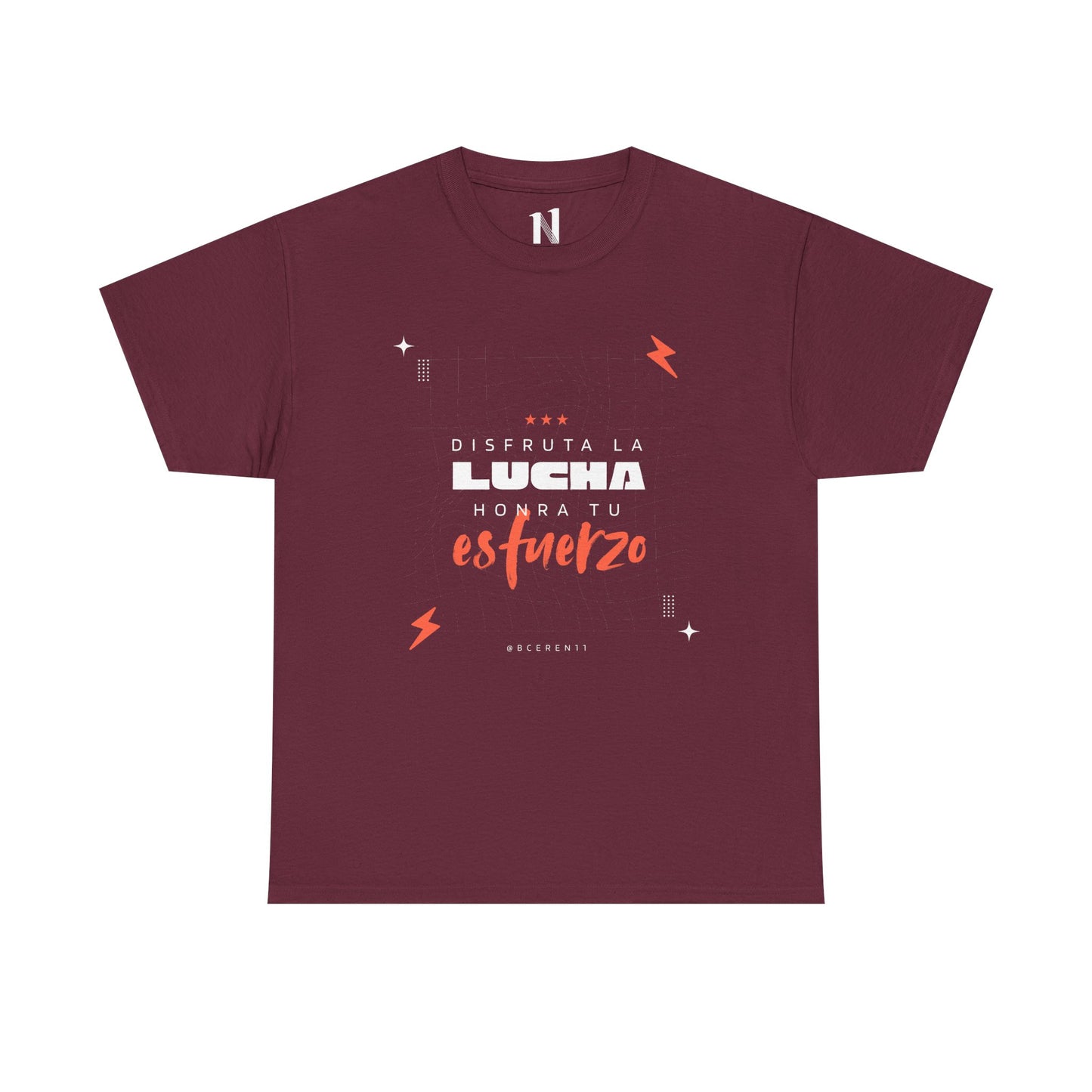 Disfruta la lucha, honra tu esfuerzo - Empowering Unisex Heavy Cotton Tee, Motivational Shirt, Everyday Inspiration, Celebratory Apparel