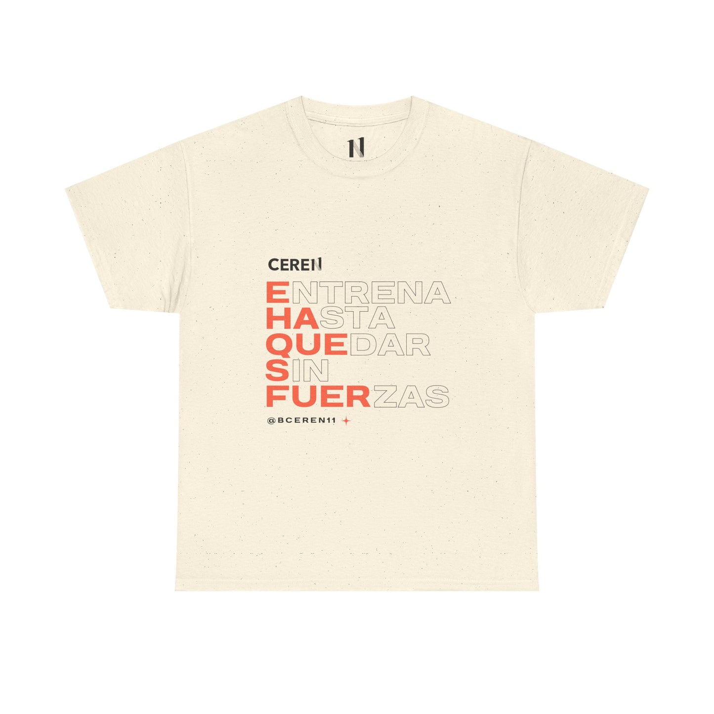 Hasta quedar sin fuerzas - Motivational Unisex Heavy Cotton Tee, Inspirational Quote T-Shirt, Casual Wear, Gift for Friends