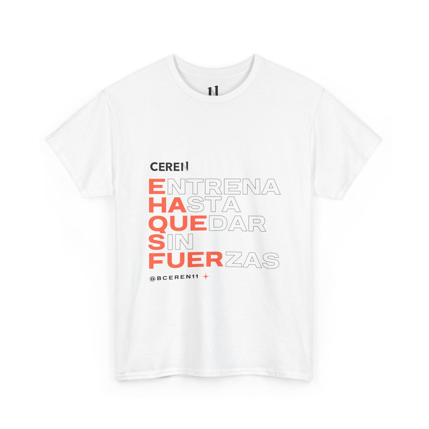 Hasta quedar sin fuerzas - Motivational Unisex Heavy Cotton Tee, Inspirational Quote T-Shirt, Casual Wear, Gift for Friends