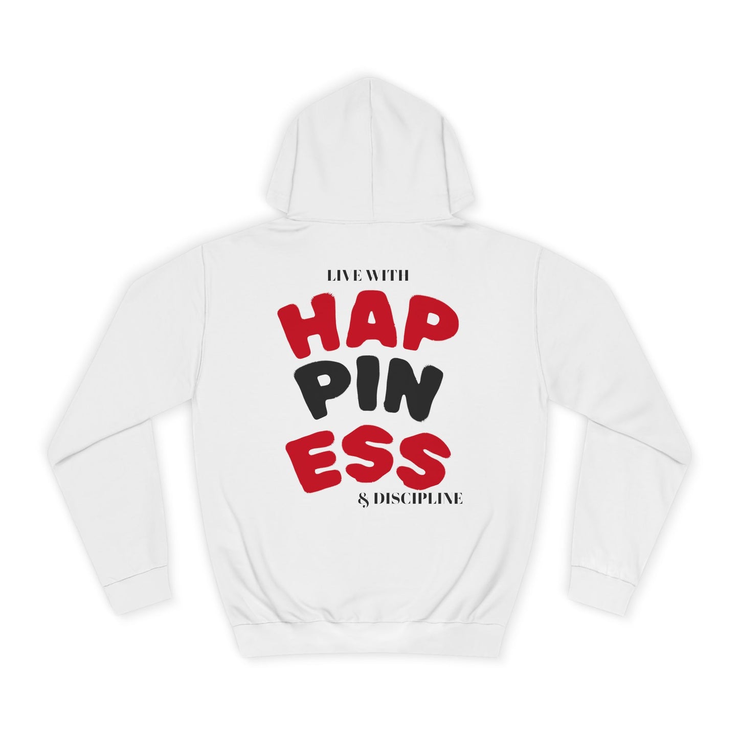 CERE11 - Unisex College Hoodie - Live With Happiness