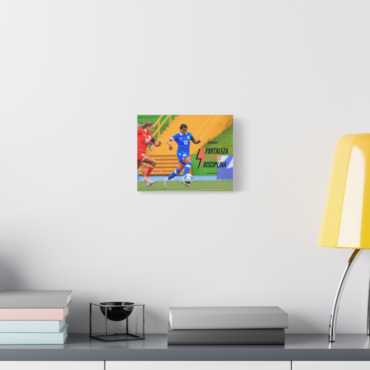 Fortaleza y Disciplina - Inspirational Soccer Canvas Print -