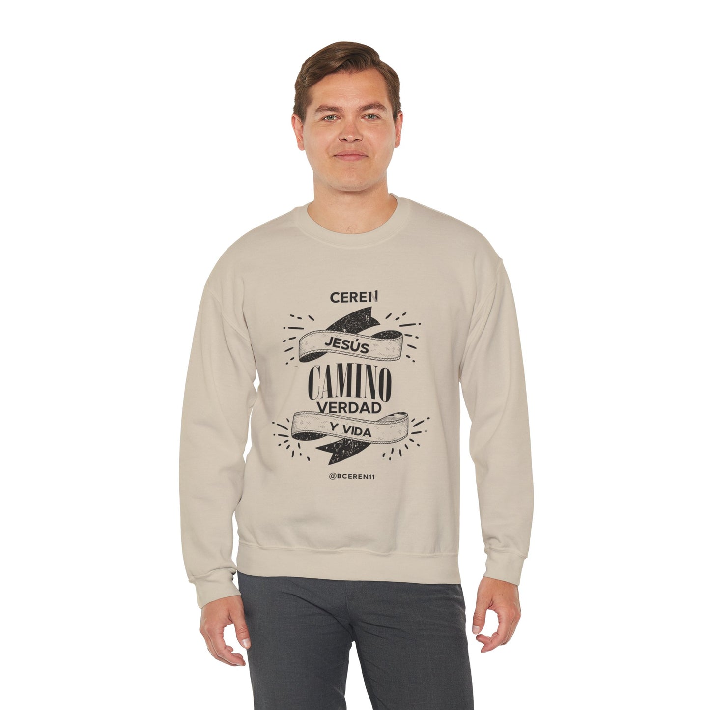 Jesús el Camino - Sweatshirt — Jesús: Cereni Faith Crewneck