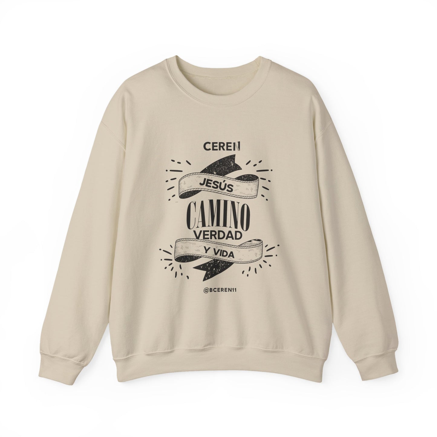 Jesús el Camino - Sweatshirt — Jesús: Cereni Faith Crewneck