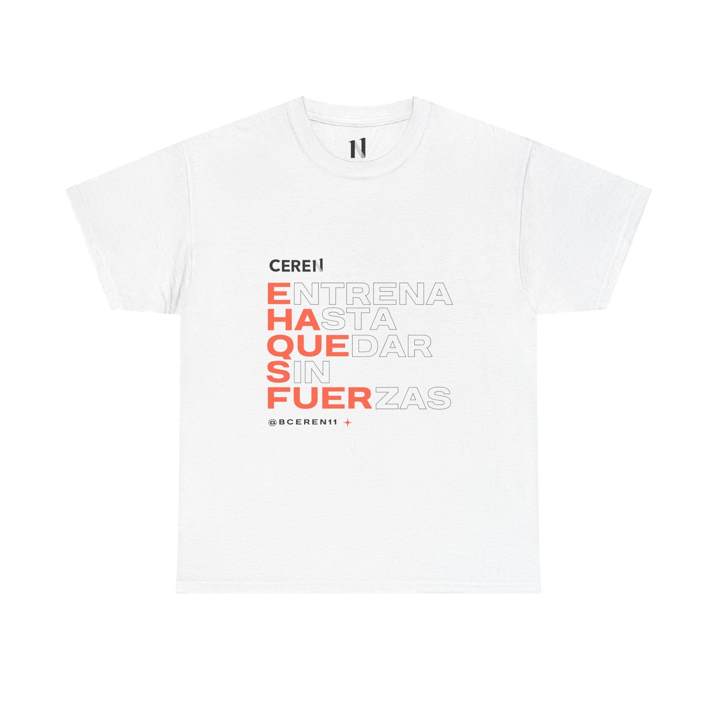 Hasta quedar sin fuerzas - Motivational Unisex Heavy Cotton Tee, Inspirational Quote T-Shirt, Casual Wear, Gift for Friends