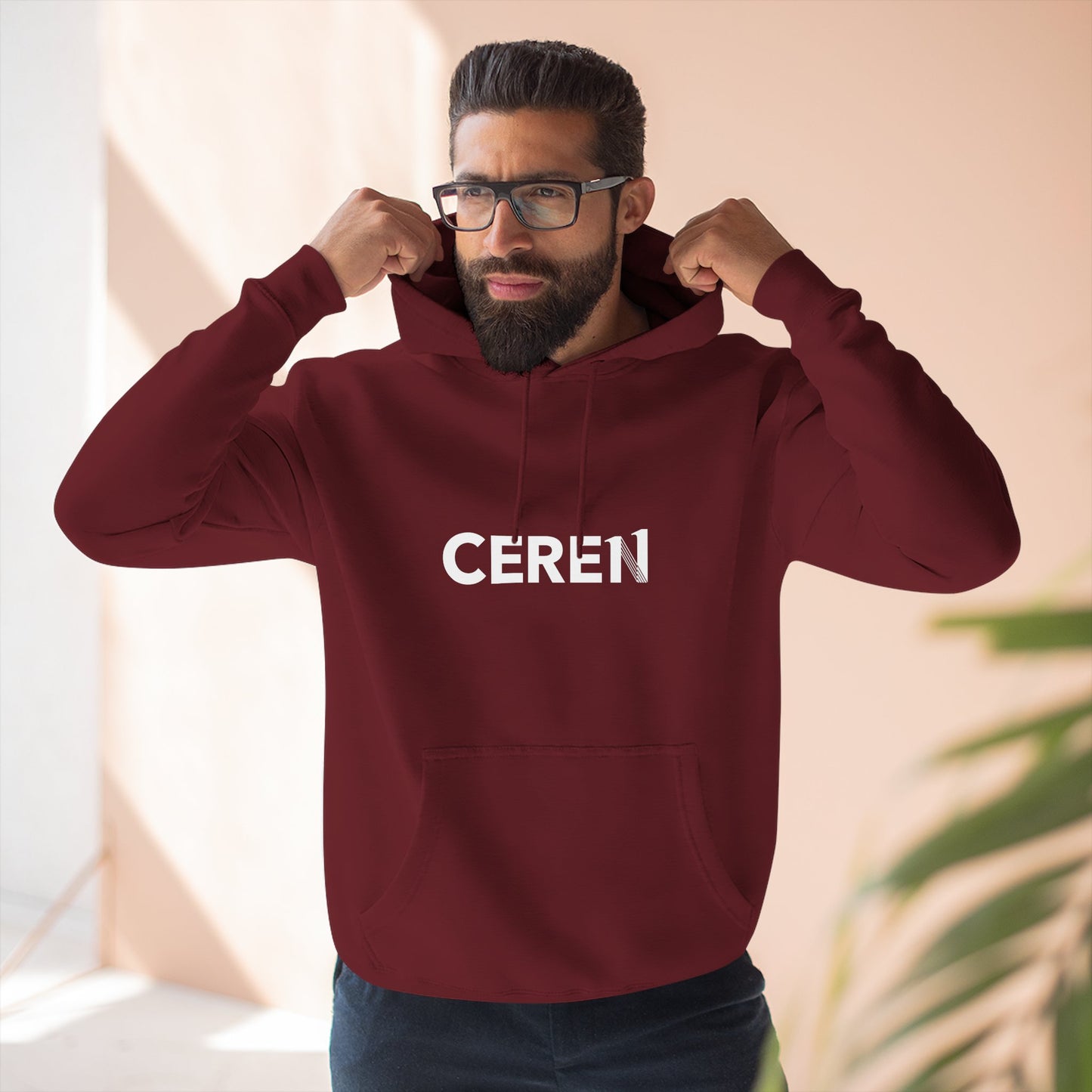 Pasión en todo - Ceren - Motivational Fleece Hoodie, Inspirational Hooded Sweatshirt, Perfect Gift for Students