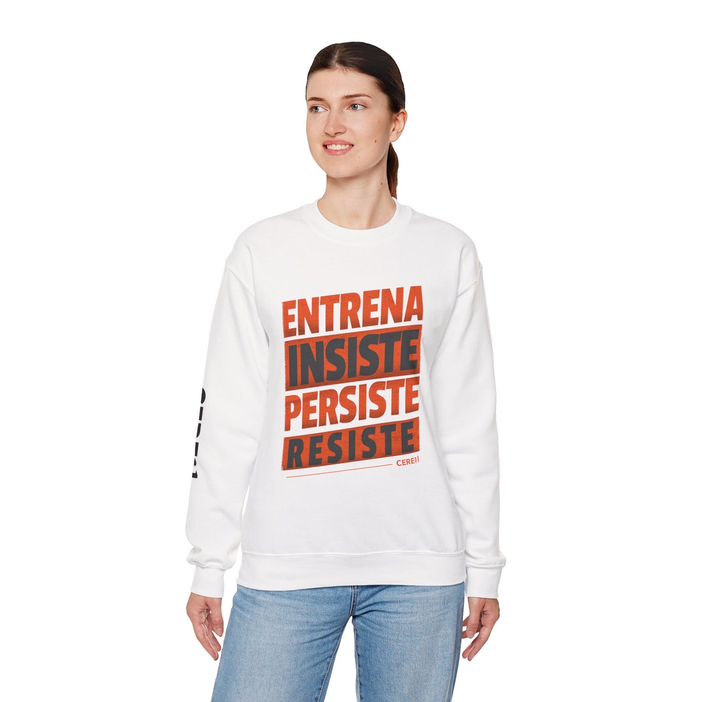 Entrena - Resiste - Motivational Crewneck Sweatshirt