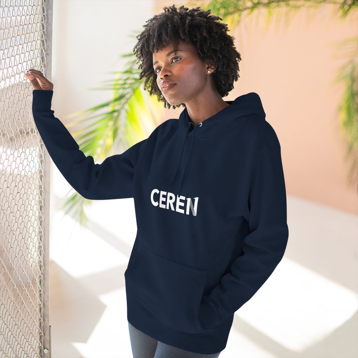 Pasión en todo - Ceren - Motivational Fleece Hoodie, Inspirational Hooded Sweatshirt, Perfect Gift for Students