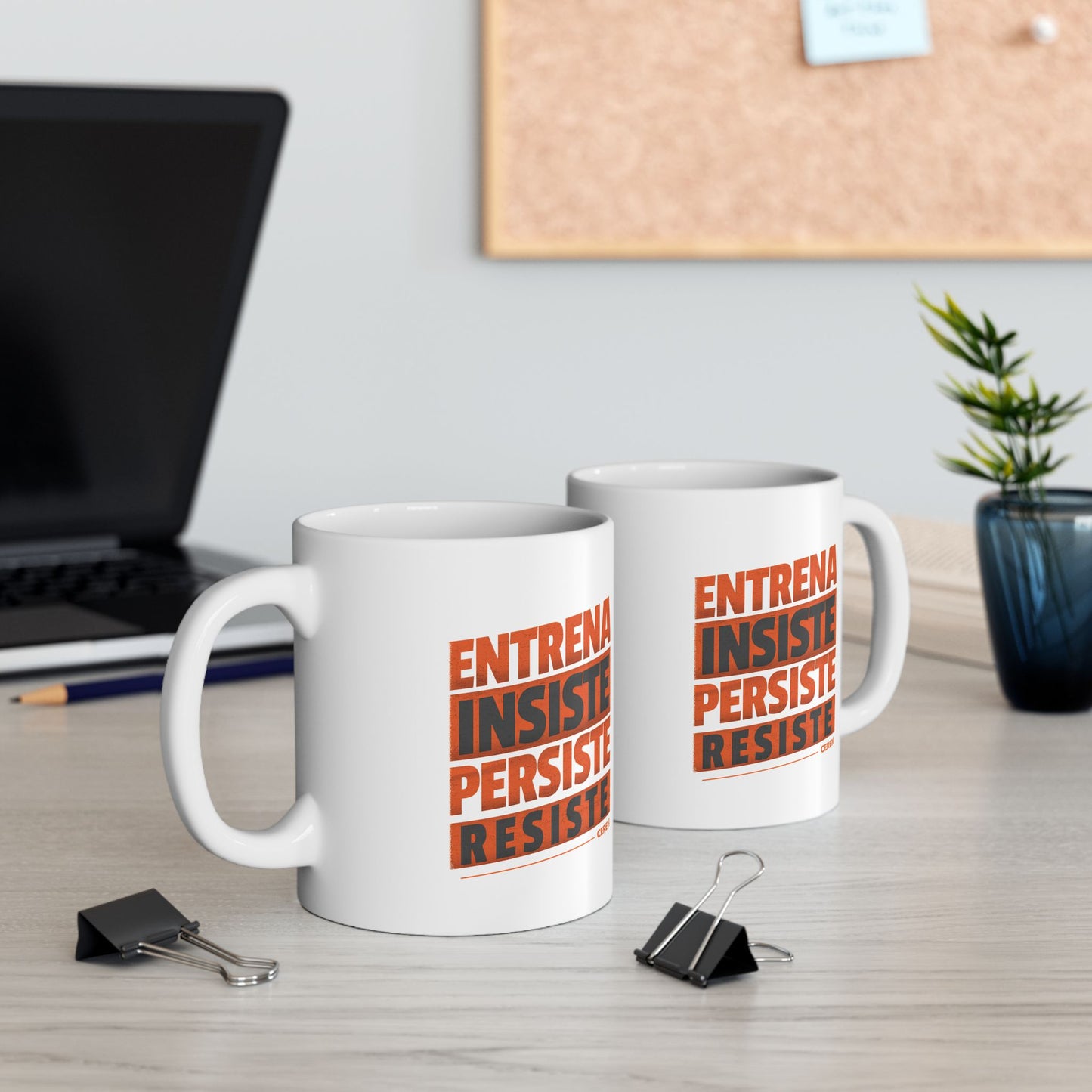 Entrena - Resiste - Taza para que disfrutes de tu café - Inspirational mug