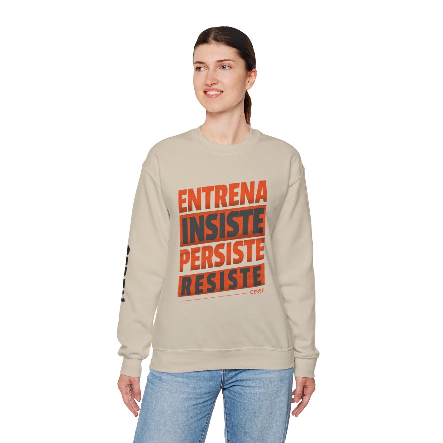 Entrena - Resiste - Motivational Crewneck Sweatshirt