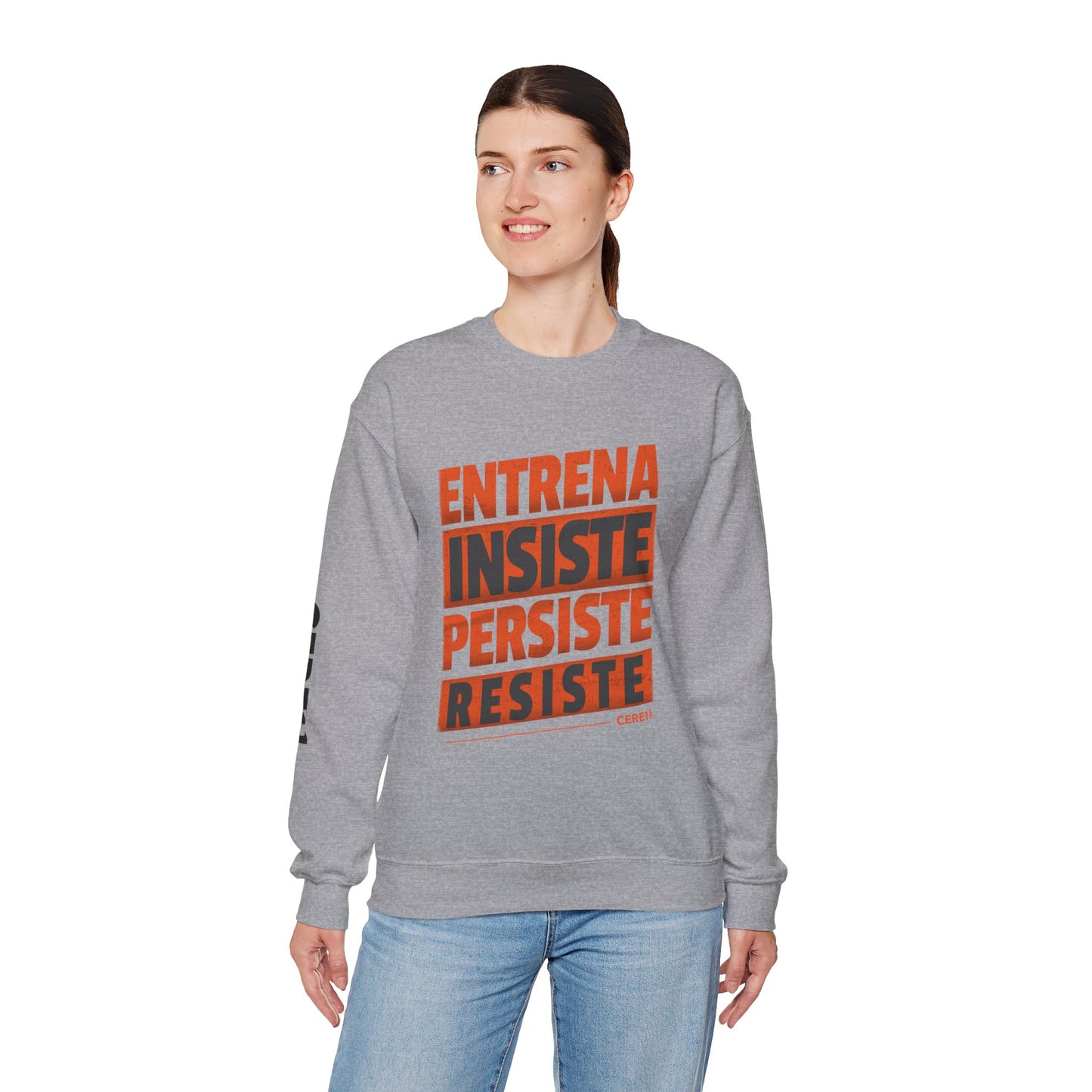 Entrena - Resiste - Motivational Crewneck Sweatshirt