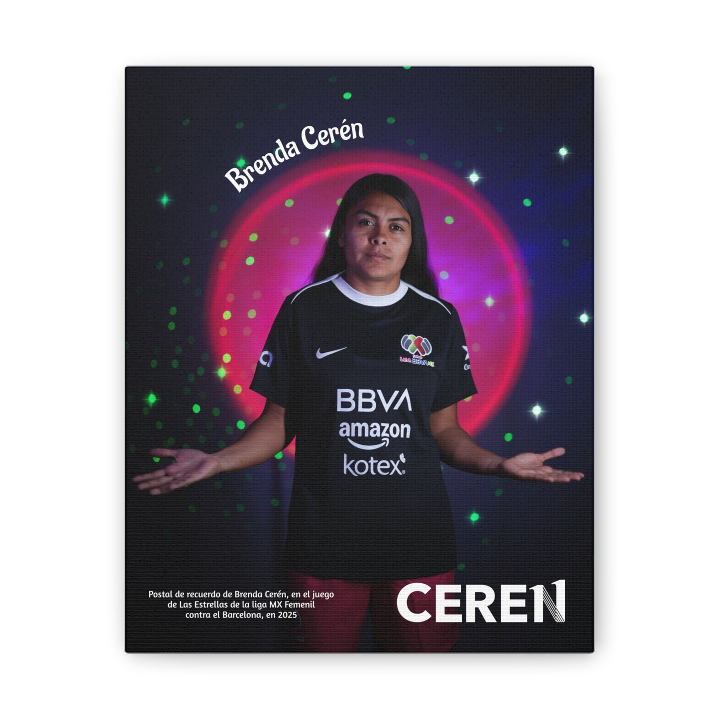 Juego de las Estrellas MX -  Cuadro de pared (Canva) Inspirational Canvas Art, Motivational Wall Decor, Soccer Fan Gift, Unique Artwork