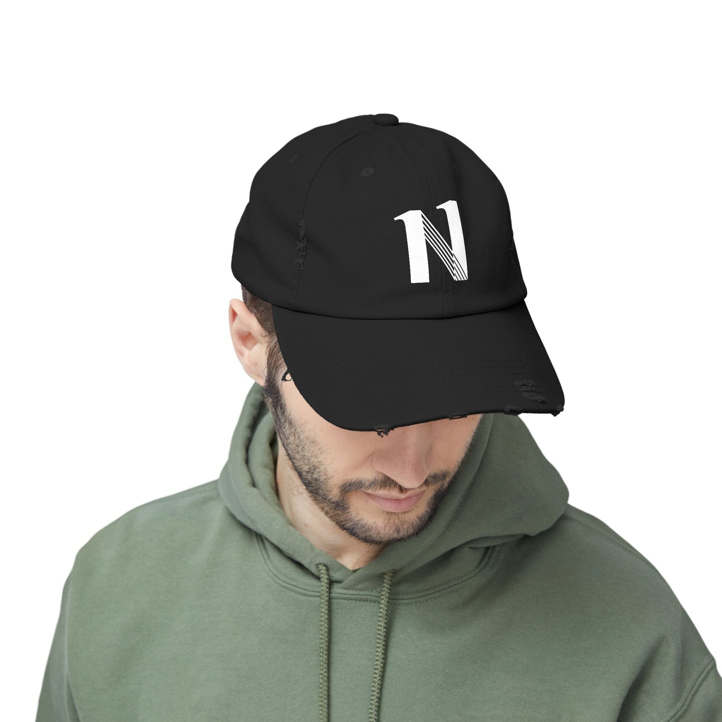 11 Gorra - Unisex Distressed Cap with Bold Lettering | Casual Accessory, Gift for Him/Her, Everyday Wear, Trendy Headwear