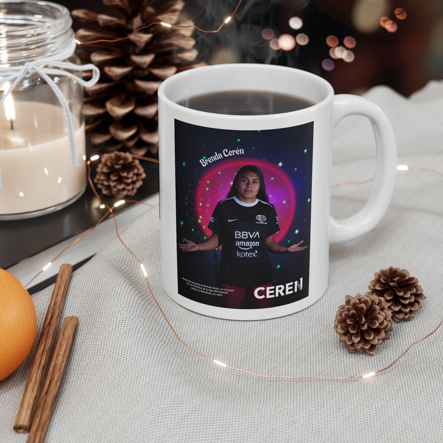 El Juego de las Estrellas MX - Cosmic Cat Ceramic Mug, 11oz, 15oz,  Cute Coffee Cup for Birthdays