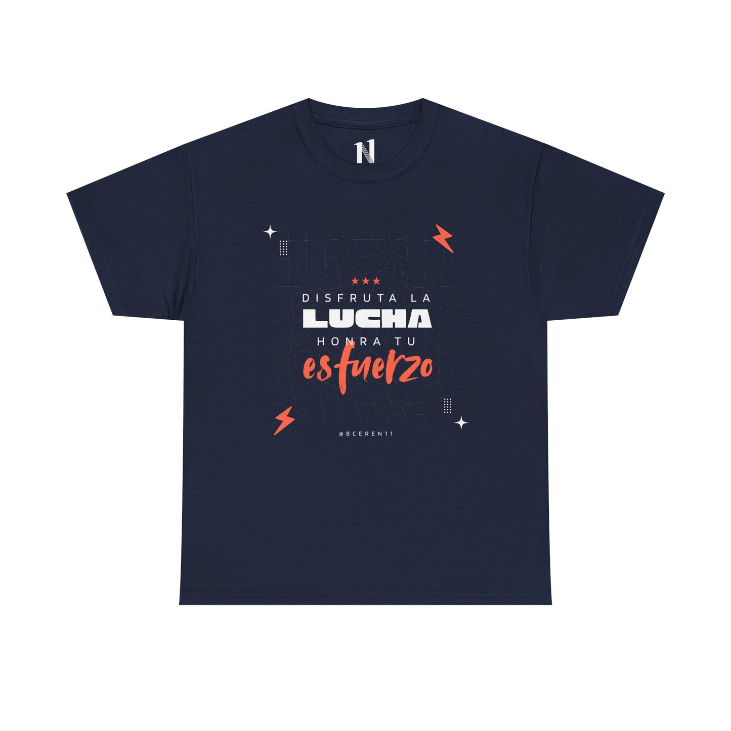 Disfruta la lucha, honra tu esfuerzo - Empowering Unisex Heavy Cotton Tee, Motivational Shirt, Everyday Inspiration, Celebratory Apparel