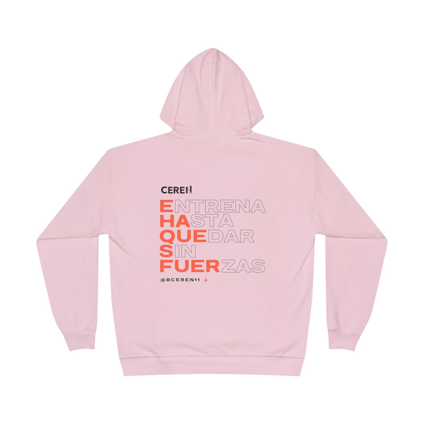 Hasta quedar sin fuerzas - Unisex Eco-Friendly Hoodie with Motivational Print, Cozy Sweatshirt for Workout, Fitness Gift