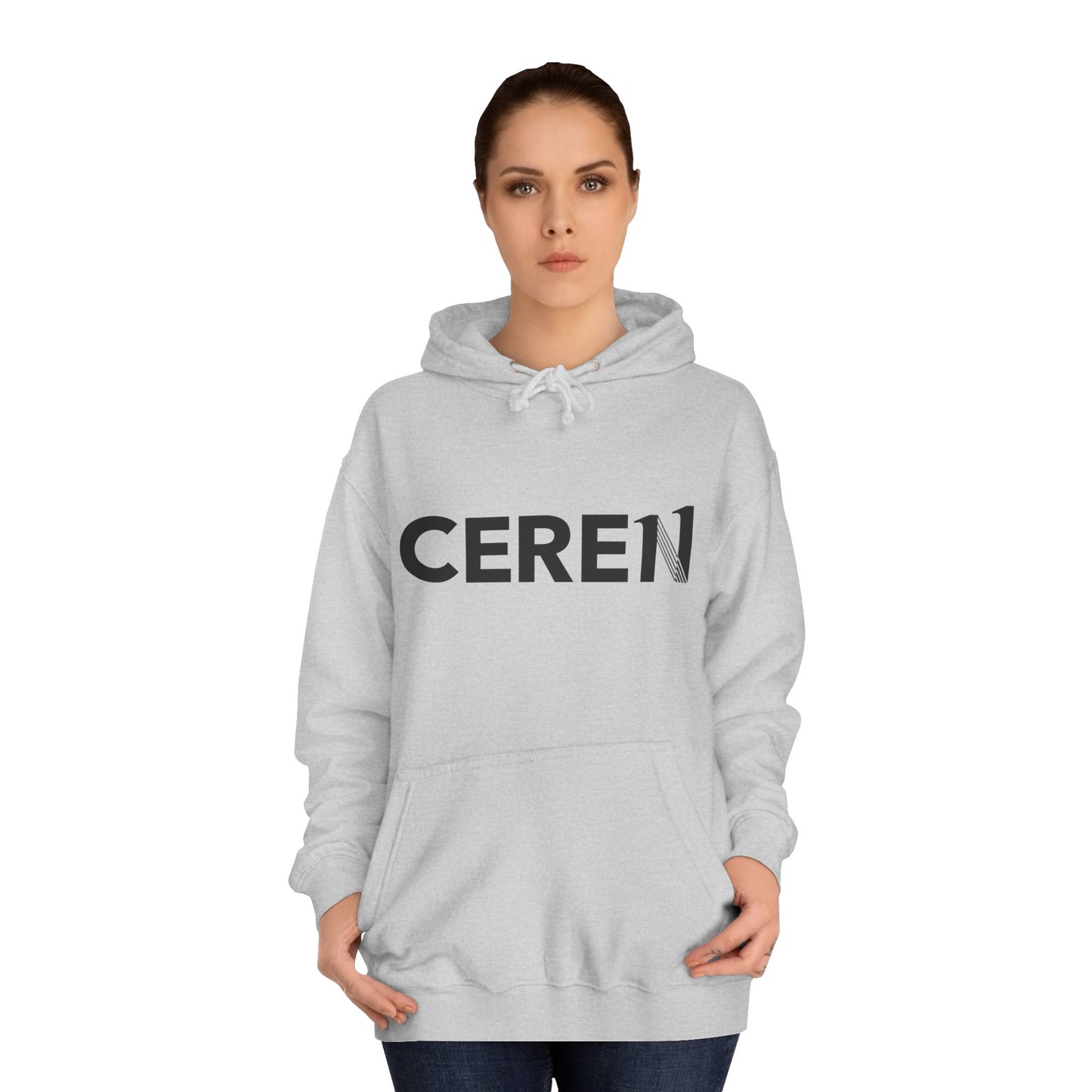 CERE11 - Unisex College Hoodie - Live With Happiness
