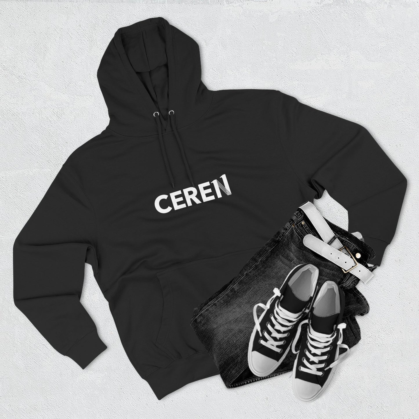 Pasión en todo - Ceren - Motivational Fleece Hoodie, Inspirational Hooded Sweatshirt, Perfect Gift for Students