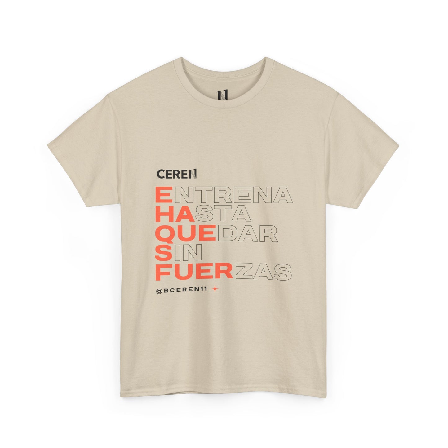 Hasta quedar sin fuerzas - Motivational Unisex Heavy Cotton Tee, Inspirational Quote T-Shirt, Casual Wear, Gift for Friends