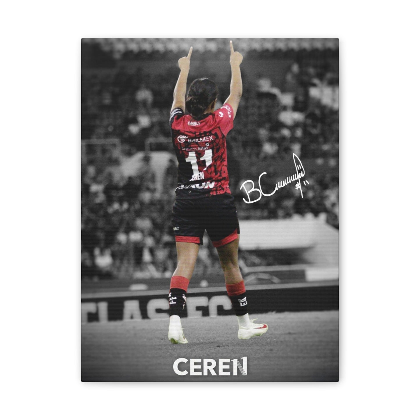 Poster Canva BC11 - Personalized Home Decor - Art Ceren, Soccer Fan