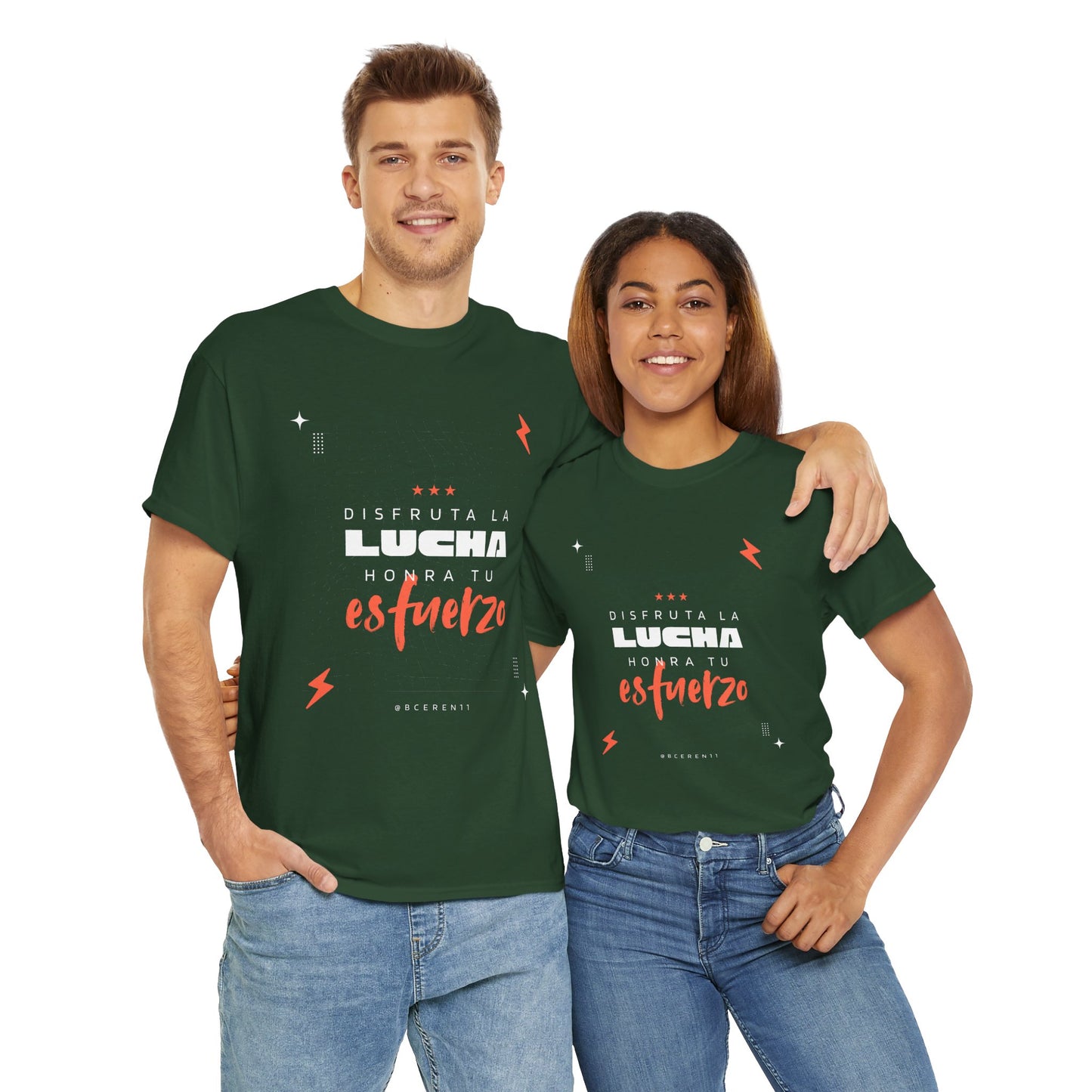 Disfruta la lucha, honra tu esfuerzo - Empowering Unisex Heavy Cotton Tee, Motivational Shirt, Everyday Inspiration, Celebratory Apparel