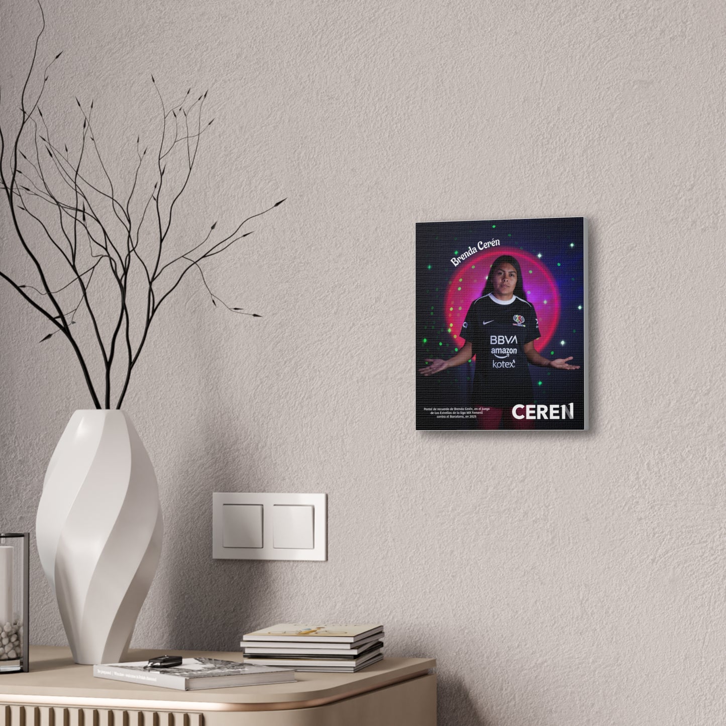 Juego de las Estrellas MX -  Cuadro de pared (Canva) Inspirational Canvas Art, Motivational Wall Decor, Soccer Fan Gift, Unique Artwork