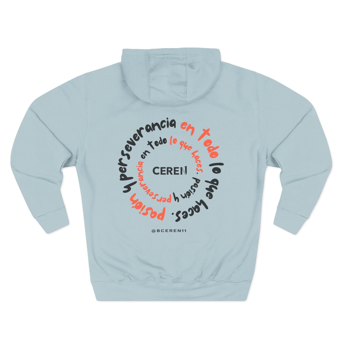 Pasión en todo lo que haces - Inspirational Three-Panel Fleece Hoodie, Perserverance Hoodie, Unisex Apparel