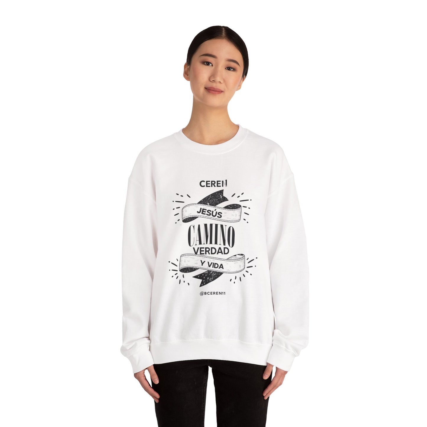 Jesús el Camino - Sweatshirt — Jesús: Cereni Faith Crewneck