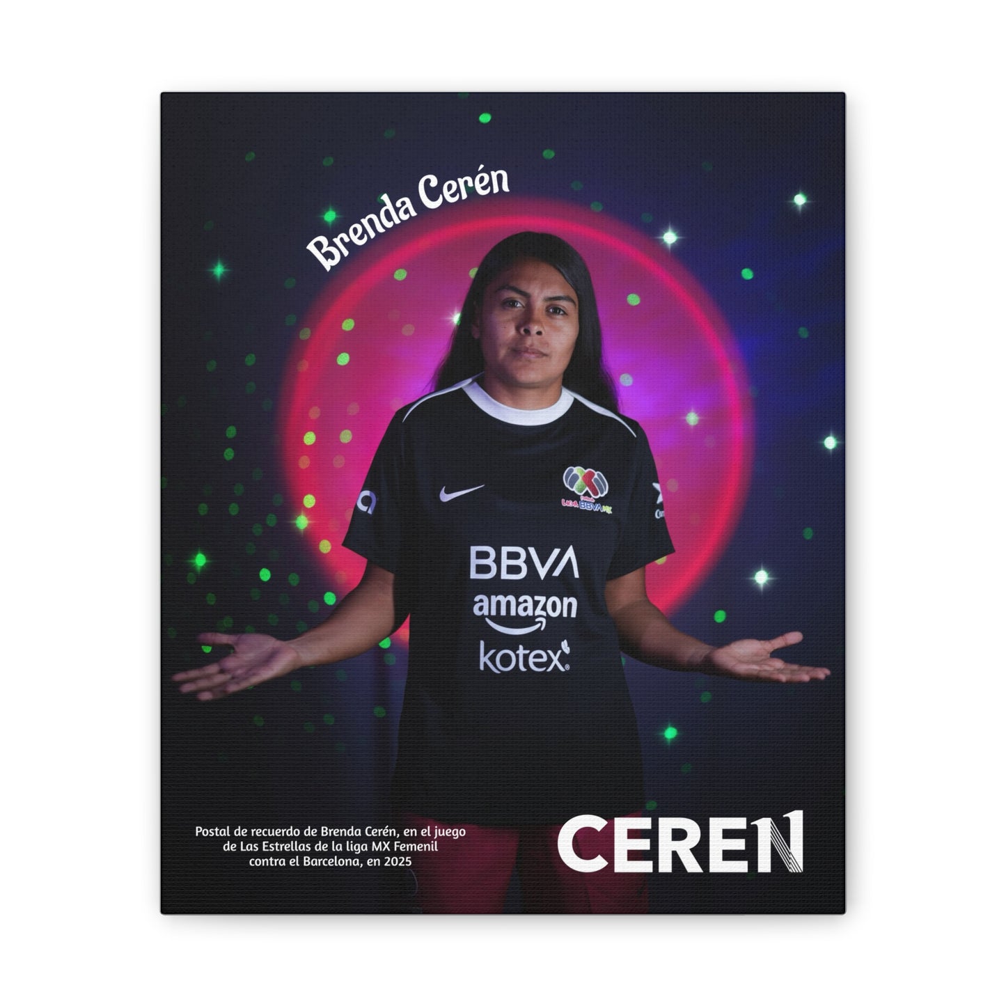 Juego de las Estrellas MX -  Cuadro de pared (Canva) Inspirational Canvas Art, Motivational Wall Decor, Soccer Fan Gift, Unique Artwork