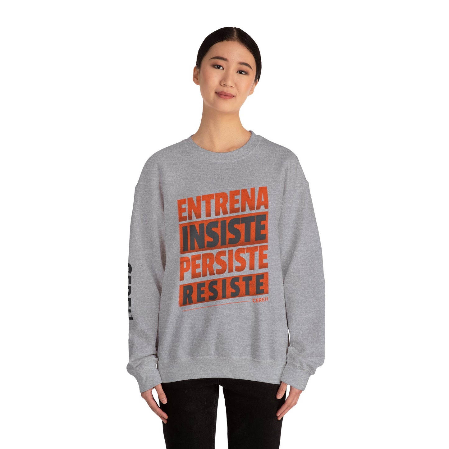 Entrena - Resiste - Motivational Crewneck Sweatshirt