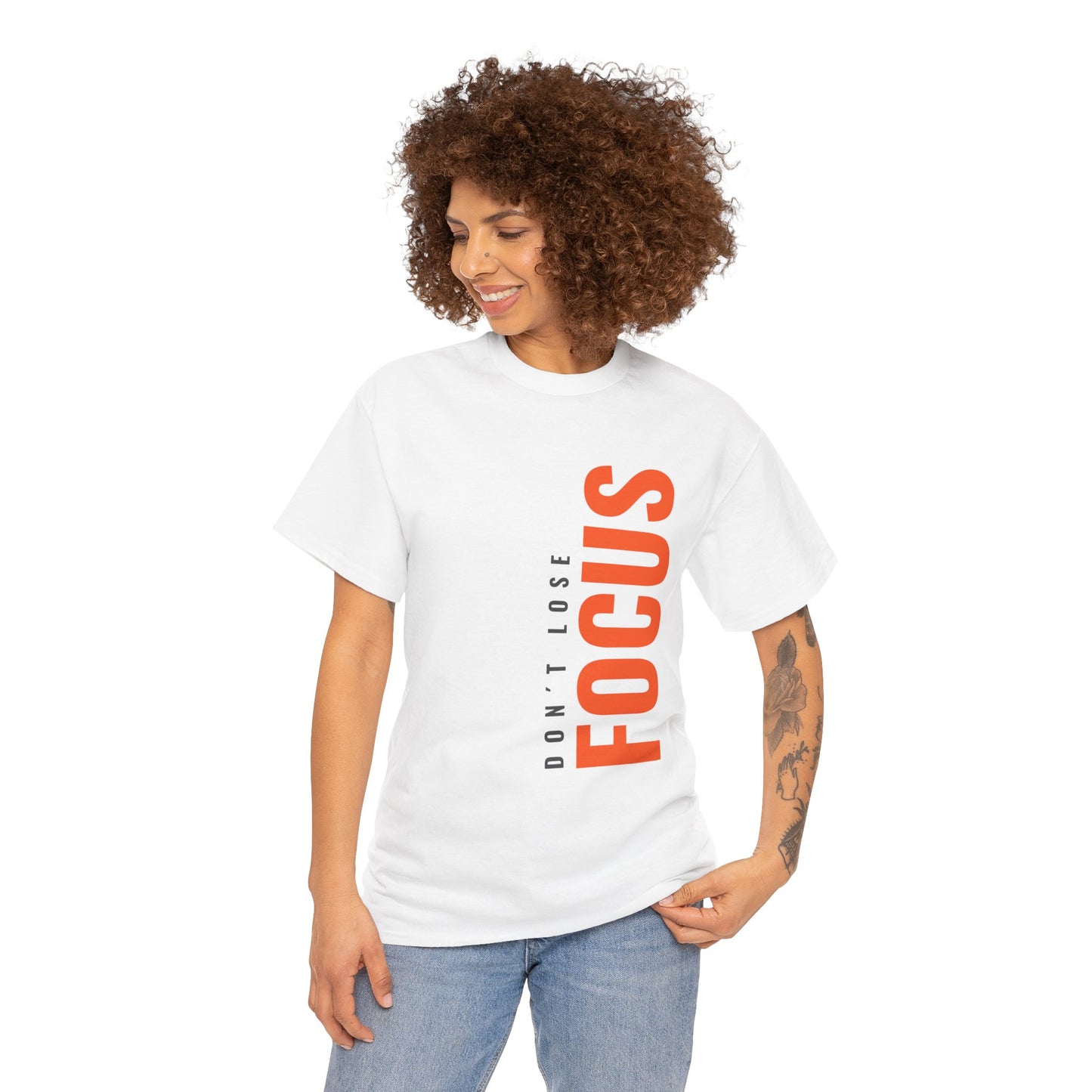 'Don't Lose Focus' Design - Motivational T-Shirt, Gift for Students, Fitness Enthusiasts, Mindfulness