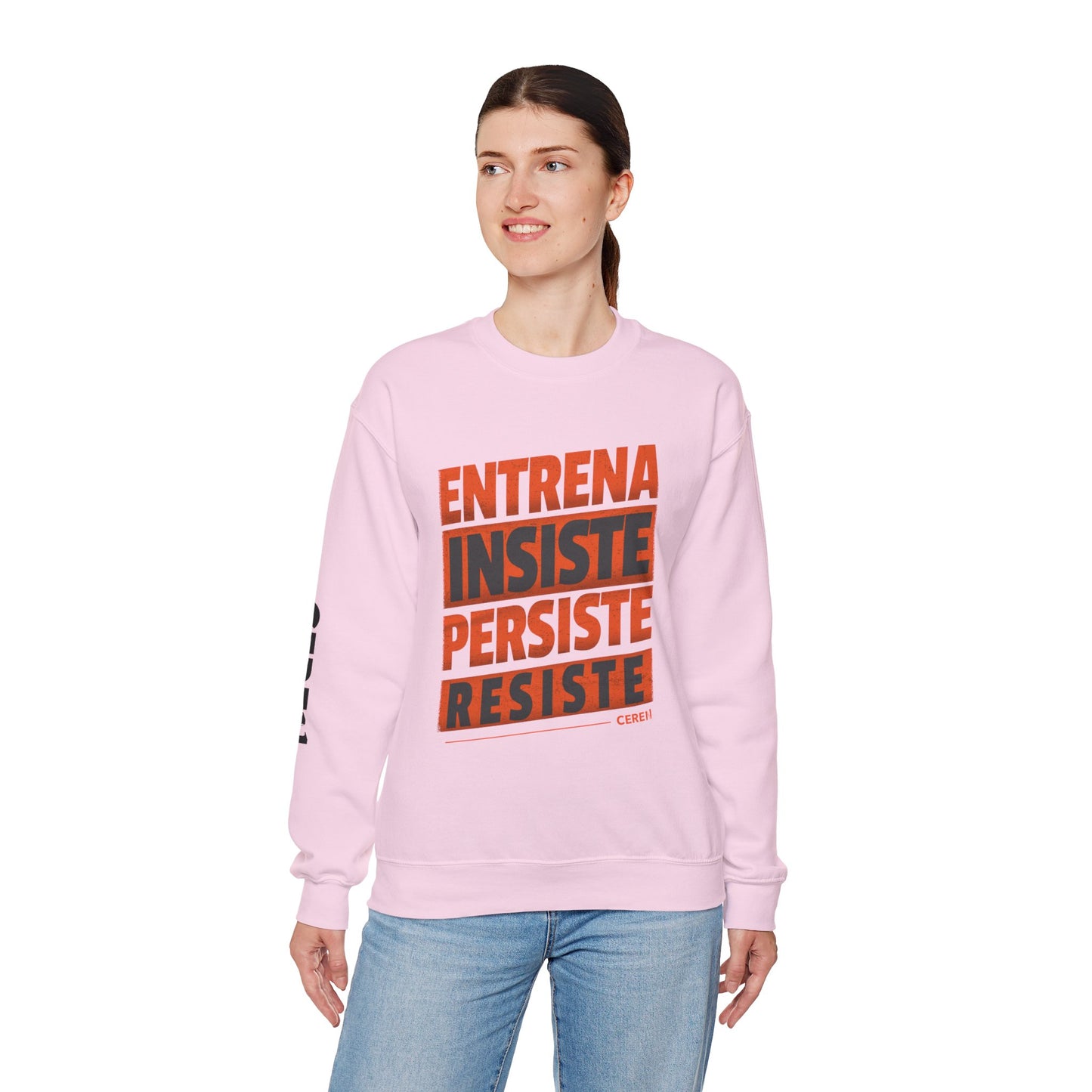 Entrena - Resiste - Motivational Crewneck Sweatshirt