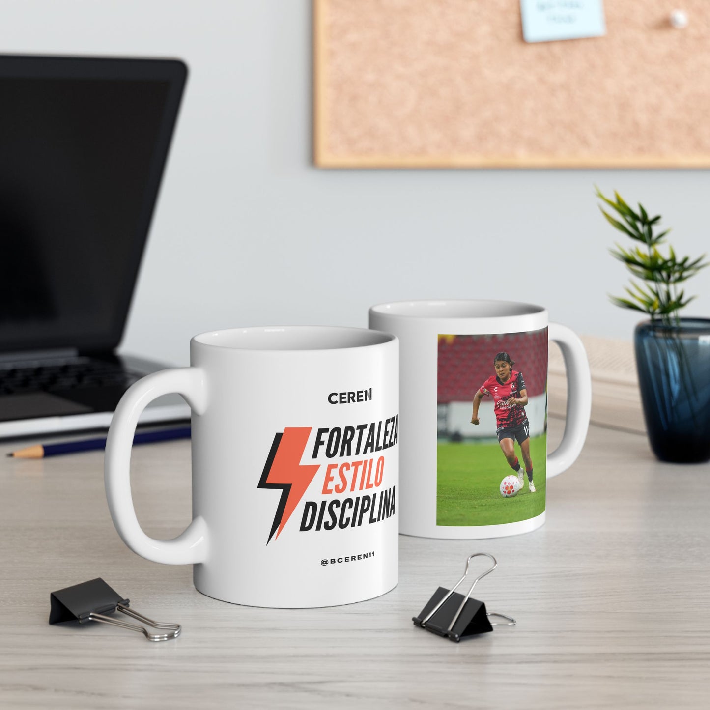 Fortaleza - CEREN11 - Ceramic Mug with Playful Design, Funny Coffee Cup, Sports Fan Mug, Gift for Him, Home Office Decor, Unique Kitchenware